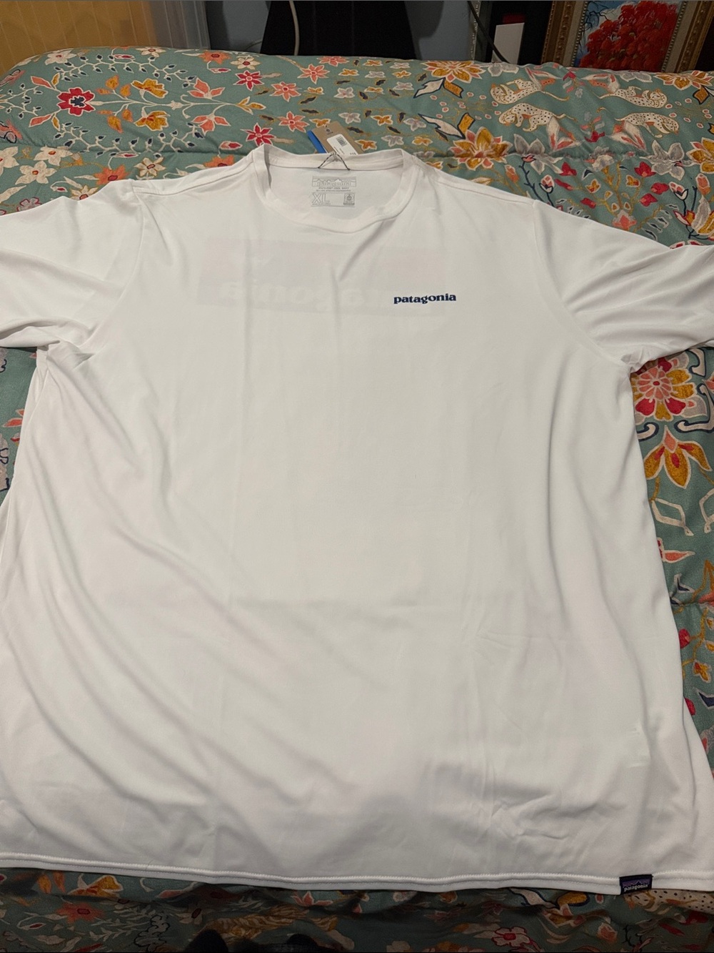 Patagonia White Short Sleeve Performance Tee